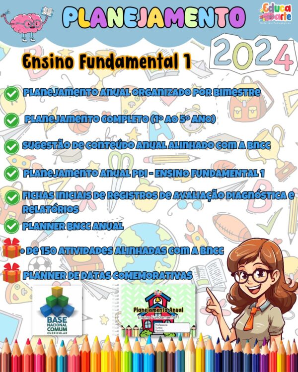 *PLANEJAMENTO 2024 ENSINO FUNDAMENTAL 1 (1° AO 5° ANO)*📚 - Image 2