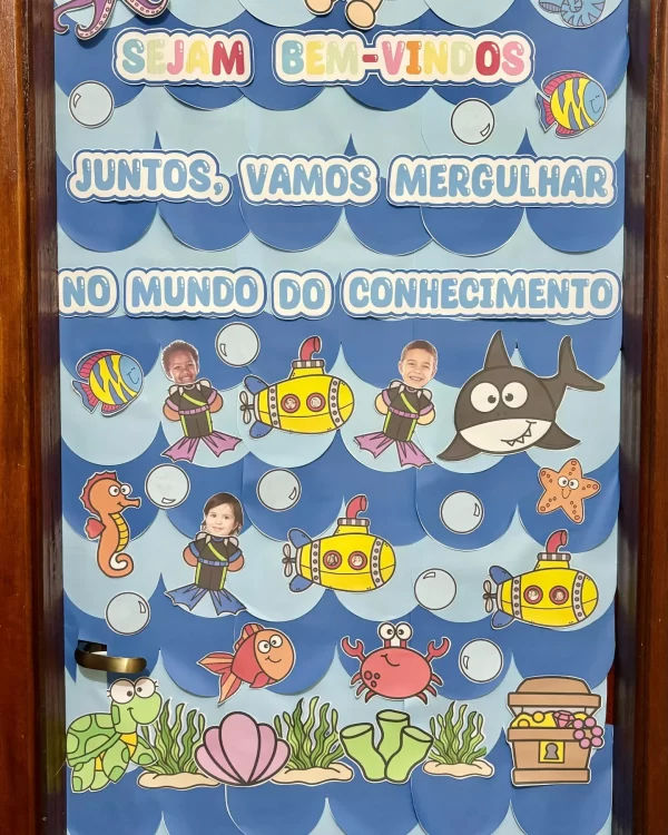 *PAINEL PARA PORTA TEMA: FUNDO DO MAR* 🐟