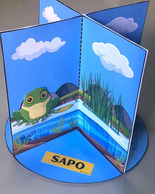 *LIVRINHO INTERATIVO CICLO DO SAPO* 🐸 ✨