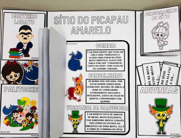 *LAPBOOK SÍTIO DO PICAPAU AMARELO 📝💛* - Image 2