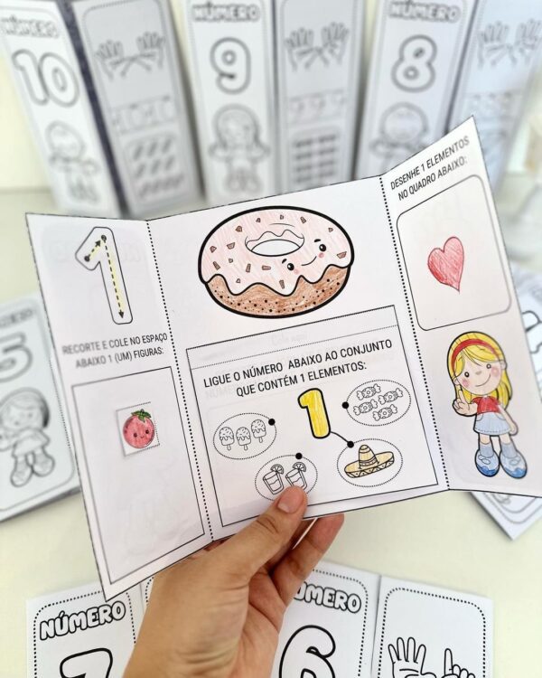 Lapbook dos Numerais para trabalhar os numerais de 0 a 10 ✨📝🔢* - Image 6