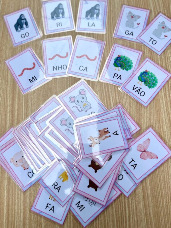 Recurso Sílaba das Palavras Tema Animais trabalha com cards 📝✨* - Image 7