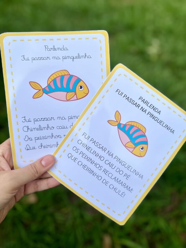 A Apostila inclui 14 parlendas para leitura,nas opções letra cursiva e letra bastão maiúscula.✨📝* - Image 5