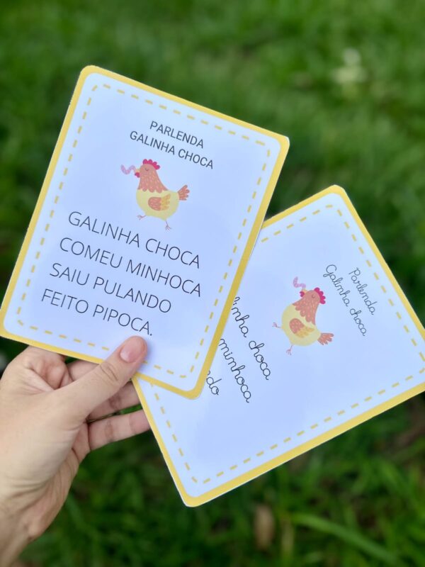 A Apostila inclui 14 parlendas para leitura,nas opções letra cursiva e letra bastão maiúscula.✨📝* - Image 6