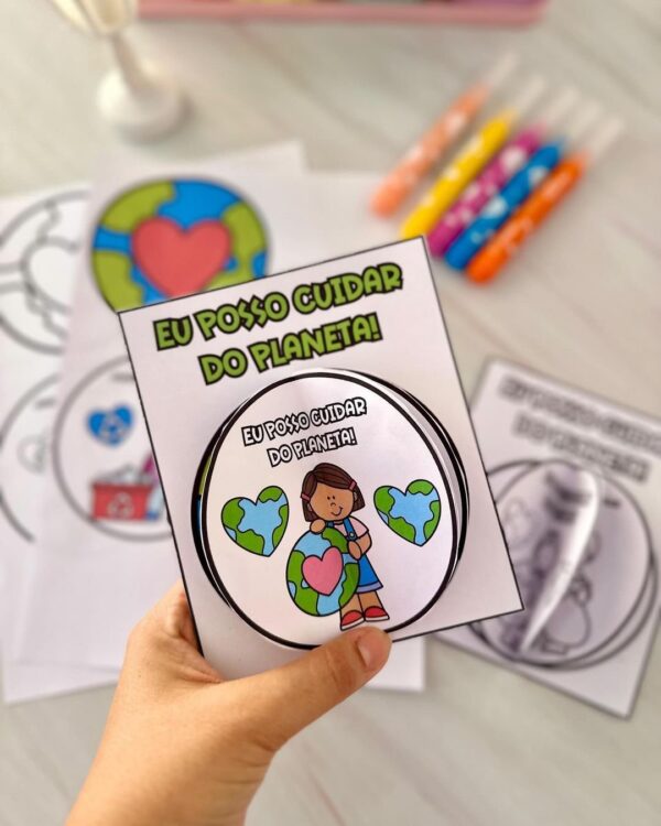 Livrinho “Eu posso cuidar do Planeta” para trabalhar o tema
com crianças da Educação Infantil. 🌍❤️ - Image 9