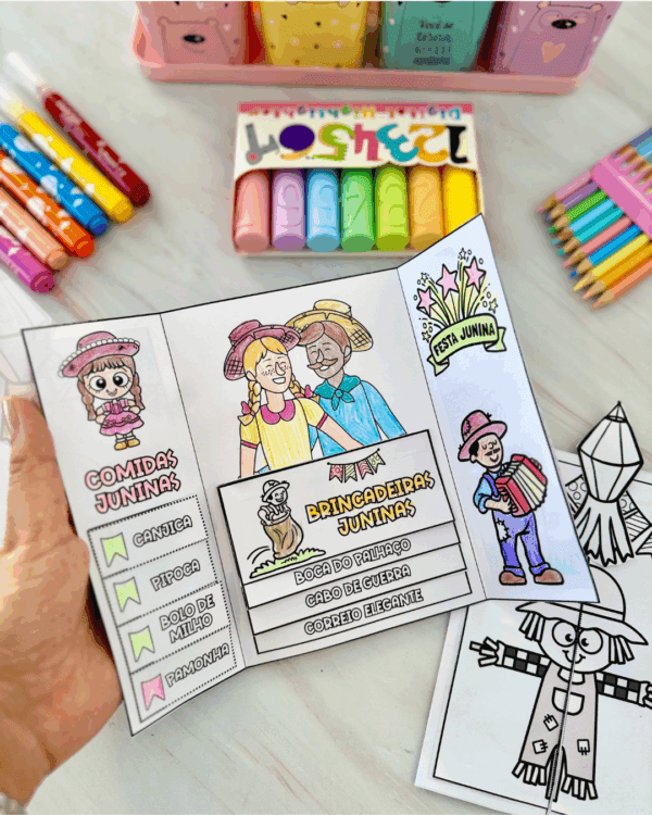 LAPBOOK JUNINO GRATUITO 👩🏼‍🌾🧑🏽‍🌾🔥🌽 - Imagem 2