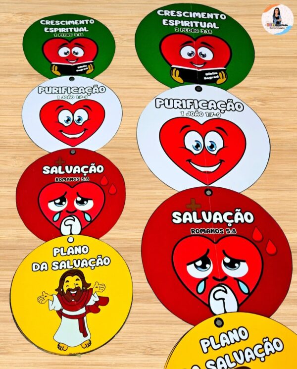 *RECURSO VISUAL COM AS CORES DO  PLANO DA SALVAÇÃO 💛🖤❤️🤍💚✨* - Imagem 2