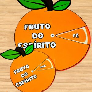 RECURSO VISUAL FRUTO DO ESPÍRITO 🍊🧡✨
