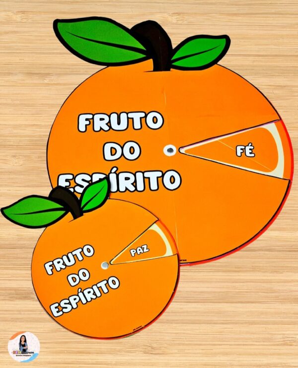 RECURSO VISUAL FRUTO DO ESPÍRITO 🍊🧡✨