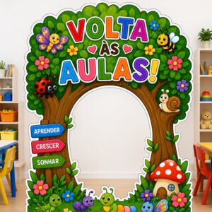 *PAINEL INTERATIVO VOLTA ÀS AULAS ÁRVORE E ANIMAIS DE JARDIM 🌳🦗🐛🐞🦋🐝❤️✨*