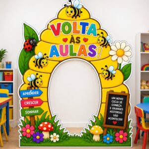 *PAINEL VOLTA ÀS AULAS COLMÉIA INTERATIVO 🐝❤️✨*