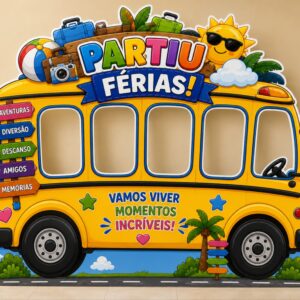 *PAINEL ÔNIBUS PARTIU FÉRIAS 🌴🌞🍧✨*