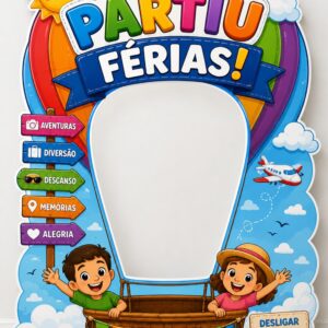 *PAINEL BALÃO PARTIU FÉRIAS 🧳🌞🌴✨*