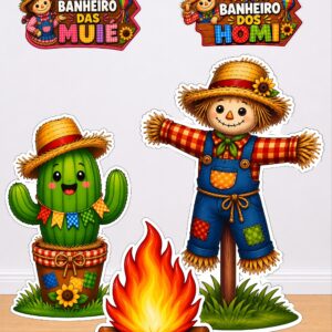 *COMBO DE TOTENS FESTA JUNINA 🧑🏻‍🌾🌵🔥✨*