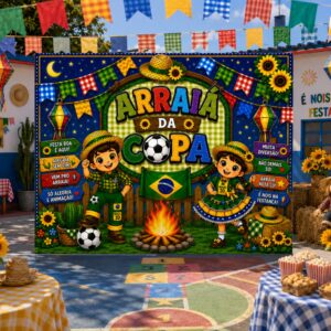 *3 PAINEL ARRAIÁ DA COPA 🌽🧑🏻‍🌾⚽🏆✨*