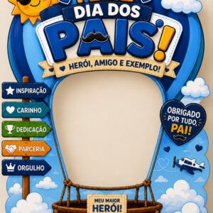 *PAINEL BALÃO DIA DOS PAIS ☁️🩵✨*