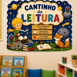 *CANTINHO DA LEITURA PEQUENO PRÍNCIPE 2 🌹🦊📚✨*
