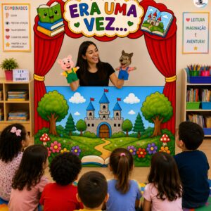 *PAINEL ERA UMA VEZ PARA CONTAÇÃO DE HISTÓRIA 🪄📖❤️✨*