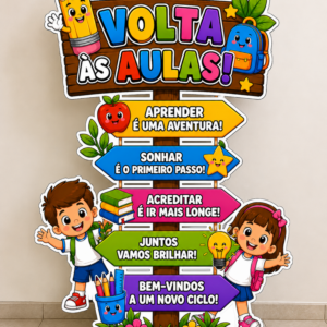 *PAINEL TOTEM DE VOLTA ÀS AULAS ❤️ 📚✏️✨*