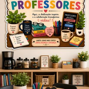 *PAINEL SALA DOS PROFESSORES 👩🏽‍🏫🧑🏻‍🏫❤️✨*