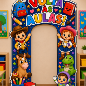 *PAINEL PORTAL  DE VOLTA ÀS AULAS TOY STORY❤️🚀 📚✏️✨*