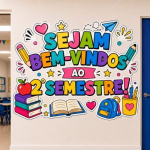*PAINEL SEJAM BEM-VINDOS  AO 2° SEMESTRE 📚✏️❤️✨*