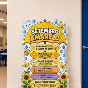 *PAINEL TOTEM SETEMBRO AMARELO 💛🌻✨*