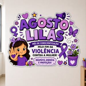 *PAINEL AGOSTO LILÁS 💜✋🏽🪻✨*