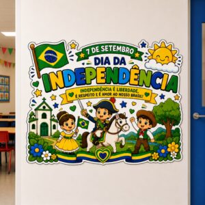 *PAINEL DE PAREDE DIA DA INDEPENDÊNCIA 🇧🇷💚✨*