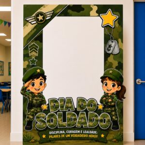 *PAINEL PARA FOTO MOLDURA GRANDE DIA DO SOLDADO🪖💚✨*