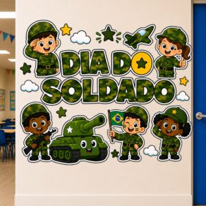 *PAINEL DE PAREDE DIA DO SOLDADO🪖💚✨*