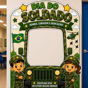 *PAINEL INTERATIVO CARRO DO EXÉRCITO DIA DO SOLDADO🪖💚✨*