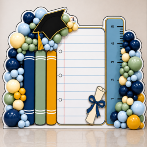 *PAINEL DE FORMATURA ELEGANTE 🩵✏️🎓✨*