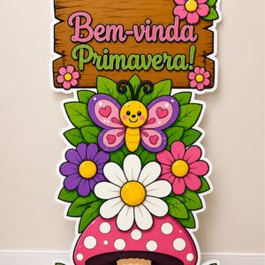 *PAINEL TOTEM PRIMAVERA 🌸🍄🦋✨*