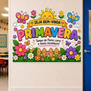 *PAINEL  DE PAREDE PRIMAVERA 🌸🍄🦋✨*
