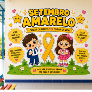 *PAINEL DE PAREDE SETEMBRO AMARELO 💛✨*