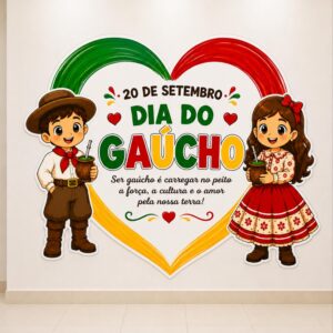 *PAINEL DE PAREDE DIA DO GAÚCHO 🧉❤️✨*