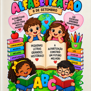*PAINEL DIA MUNDIAL DA ALFABETIZAÇÃO 📝📚❤️✨*