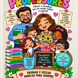 *PAINEL DE PAREDE DIA DOS PROFESSORES ❤️📚✨*
