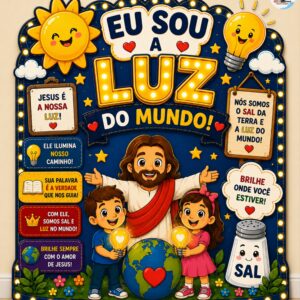 *PAINEL EU SOU A LUZ DO MUNDO💡🌍✨*