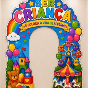 *PAINEL ARCO DIA DAS CRIANÇAS ❤️🍬🍭🌈✨*