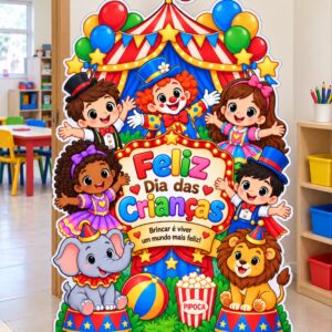 *PAINEL TOTEM DIA DAS CRIANÇAS CIRCO🤡🎪🤹🏻‍♀️✨*