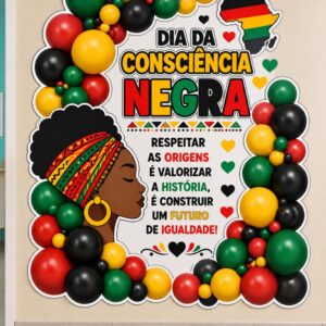 *PAINEL DE PAREDE DIA DA CONSCIÊNCIA NEGRA 🤎✊🏾✊🏿✊🏽✨*