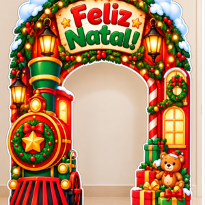 *PAINEL ARCO TREM ENCATADO DO NATAL🚂❤️✨*