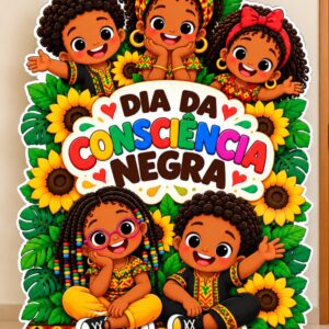 *PAINEL TOTEM  DIA DA CONSCIÊNCIA NEGRA CRIANÇAS 🌻🤎✊🏾✊🏿✊🏽✨*
