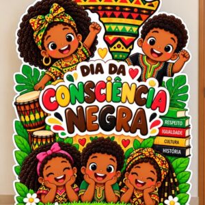 *PAINEL TOTEM  DIA DA CONSCIÊNCIA NEGRA MAPA🧡✊🏾✊🏿✊🏽✨*