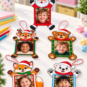*PORTA-RETRATOS NATALINOS PARA PENDURAR 🎅🏼⛄❤️✨*